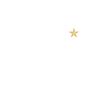 Outline map of Texas marking Dallas, headquarters of Y Street Incubator, the Y'all Street hedge fund incubator